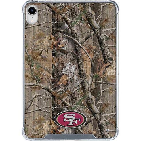 NFL San Francisco 49ers Realtree AP Camo iPad 11th Gen (2025) Clear Case