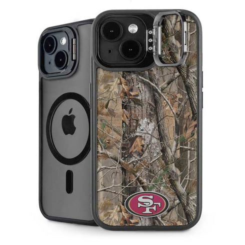NFL San Francisco 49ers Realtree AP Camo iPhone 14 Plus Kickstand Case