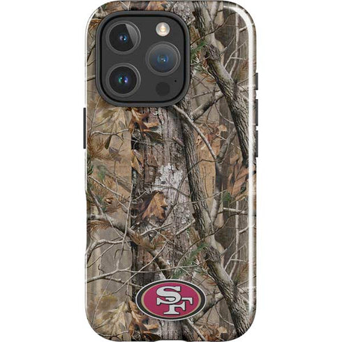 NFL San Francisco 49ers Realtree AP Camo iPhone 16 Pro Impact Case