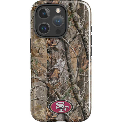 NFL San Francisco 49ers Realtree AP Camo iPhone 16 Pro Max Impact Case