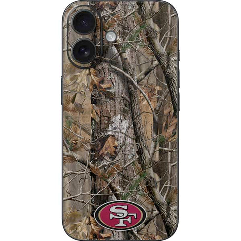 NFL San Francisco 49ers Realtree AP Camo iPhone 16 Skin