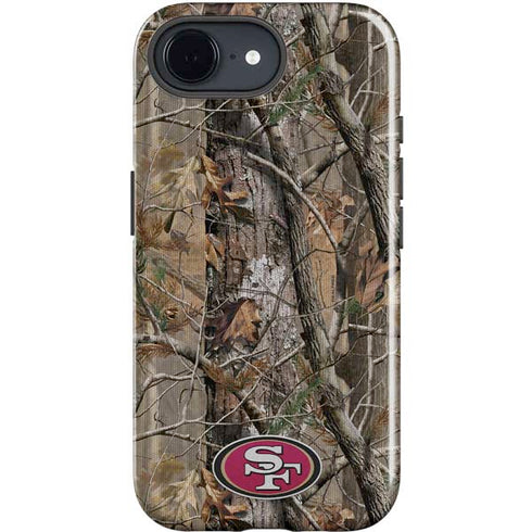 NFL San Francisco 49ers Realtree AP Camo iPhone 16e Impact Case