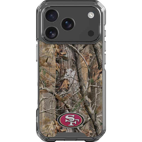 NFL San Francisco 49ers Realtree AP Camo iPhone 18 Pro Clear Case