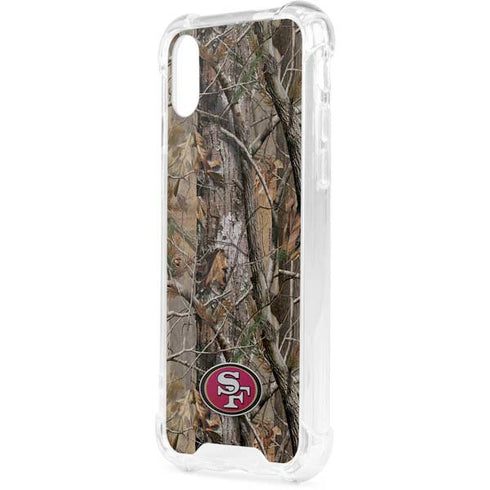 NFL San Francisco 49ers Realtree AP Camo iPhone XS Clear Case