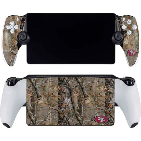 NFL San Francisco 49ers Realtree AP Camo PlayStation Portal Remote Player Skin
