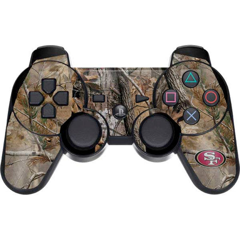 NFL San Francisco 49ers Realtree AP Camo PS3 Dual Shock wireless controller Skin