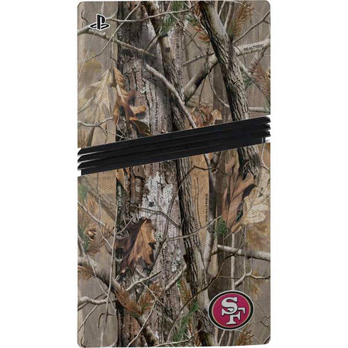 NFL San Francisco 49ers Realtree AP Camo PS5 Pro Console Skin