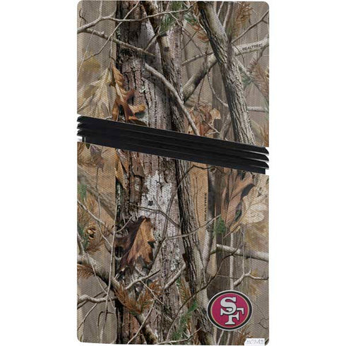 NFL San Francisco 49ers Realtree AP Camo PS5 Pro Console Skin