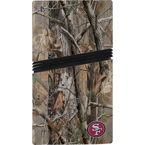 NFL San Francisco 49ers Realtree AP Camo PS5 Pro Disk Bundle Skin