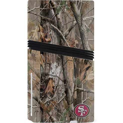 NFL San Francisco 49ers Realtree AP Camo PS5 Pro Disk Bundle Skin