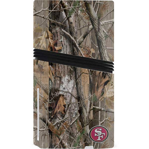 NFL San Francisco 49ers Realtree AP Camo PS5 Pro Disk Console Skin