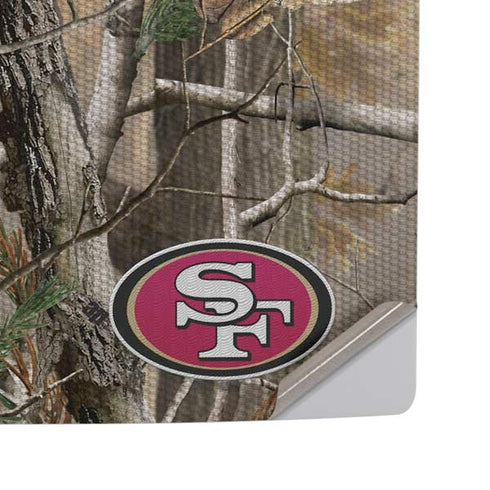 NFL San Francisco 49ers Realtree AP Camo PS5 Pro Disk Console Skin