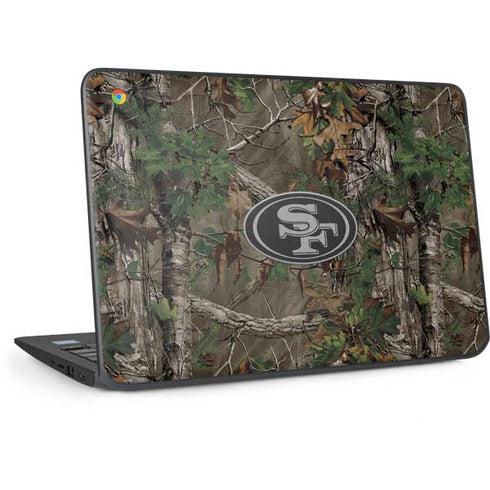 NFL San Francisco 49ers Realtree Xtra Green Camo HP Chromebook Skin