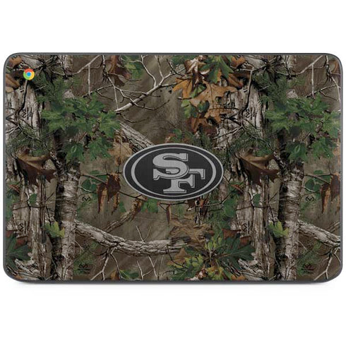NFL San Francisco 49ers Realtree Xtra Green Camo HP Chromebook Skin