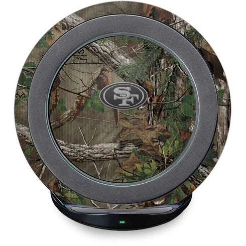 NFL San Francisco 49ers Realtree Xtra Green Camo Fast Charge Wireless Charging Stand Skin
