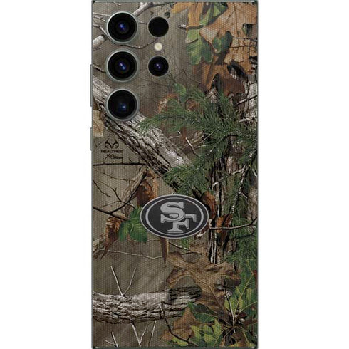 NFL San Francisco 49ers Realtree Xtra Green Camo Galaxy S25 Ultra Skin