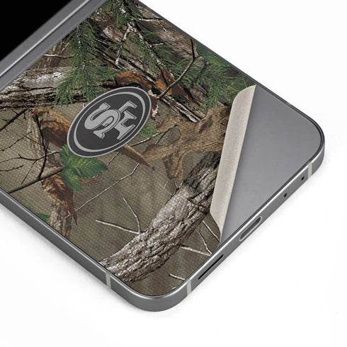 NFL San Francisco 49ers Realtree Xtra Green Camo Galaxy Z Flip6 Skin