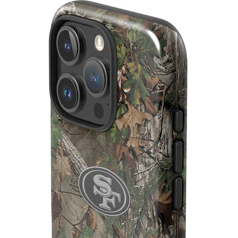 NFL San Francisco 49ers Realtree Xtra Green Camo iPhone 16 Pro Impact Case
