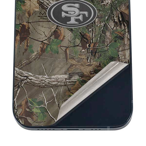 NFL San Francisco 49ers Realtree Xtra Green Camo iPhone 16 Skin