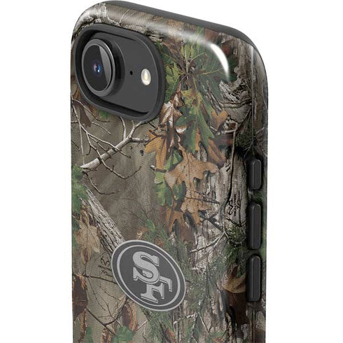 NFL San Francisco 49ers Realtree Xtra Green Camo iPhone 16e Impact Case