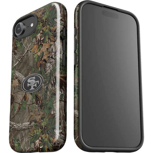 NFL San Francisco 49ers Realtree Xtra Green Camo iPhone 16e Impact Case