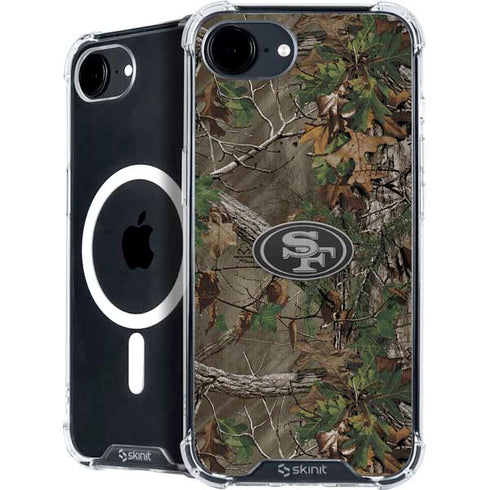NFL San Francisco 49ers Realtree Xtra Green Camo iPhone 16e MagSafe Case