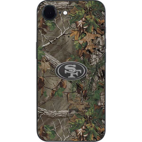 NFL San Francisco 49ers Realtree Xtra Green Camo iPhone 16e Skin