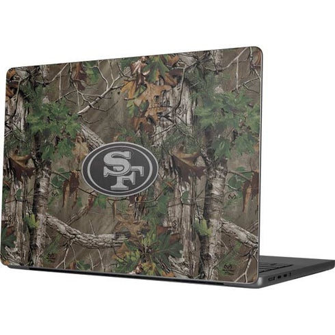 NFL San Francisco 49ers Realtree Xtra Green Camo Apple MacBook Pro 14-inch Skin