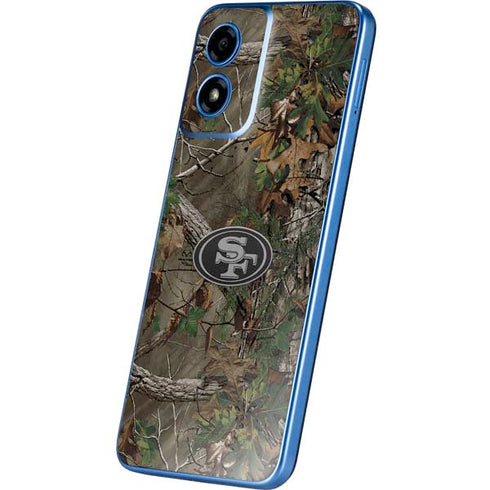 NFL San Francisco 49ers Realtree Xtra Green Camo Moto G Play 4G (2024) Skin