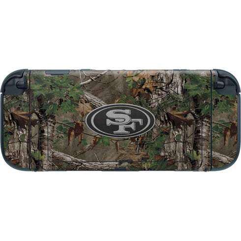 NFL San Francisco 49ers Realtree Xtra Green Camo Nintendo Switch 2 (2025) with Joy-Con Skin