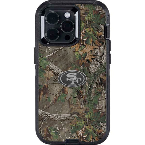 NFL San Francisco 49ers Realtree Xtra Green Camo Otterbox Defender iPhone Skin