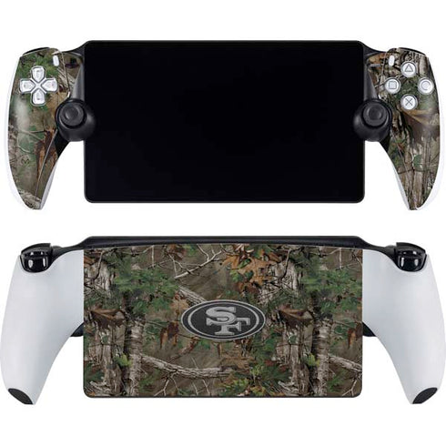 NFL San Francisco 49ers Realtree Xtra Green Camo PlayStation Portal Remote Player Skin