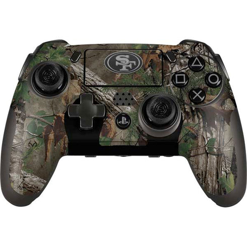 NFL San Francisco 49ers Realtree Xtra Green Camo PlayStation Scuf Vantage 2 Controller Skin