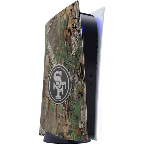 NFL San Francisco 49ers Realtree Xtra Green Camo PlayStation PS5 Skins