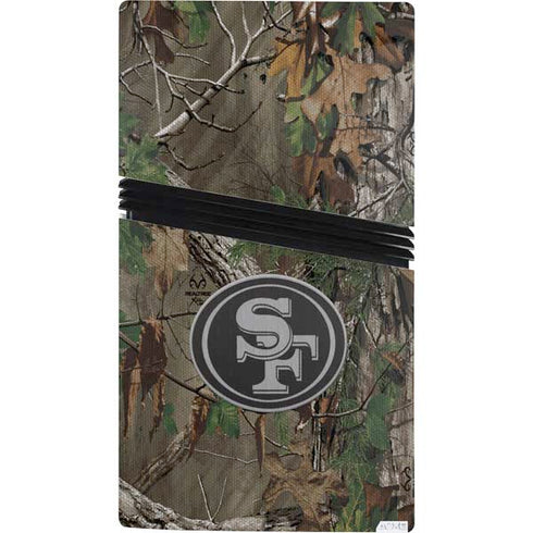 NFL San Francisco 49ers Realtree Xtra Green Camo PS5 Pro Console Skin