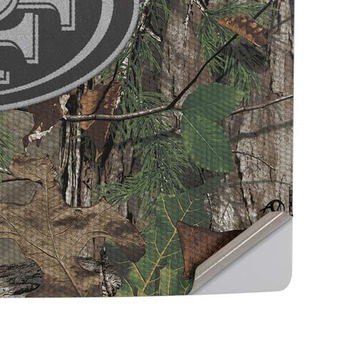 NFL San Francisco 49ers Realtree Xtra Green Camo PS5 Pro Disk Console Skin