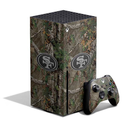 NFL San Francisco 49ers Realtree Xtra Green Camo Xbox Series X Skins