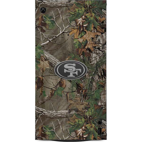 NFL San Francisco 49ers Realtree Xtra Green Camo XBox Series X Digital Edition Console Skin