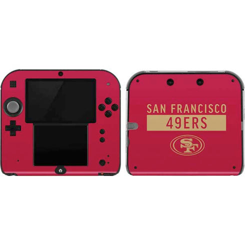 NFL San Francisco 49ers Red Performance Series Nintendo Skins