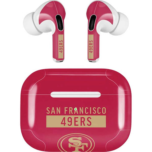 NFL San Francisco 49ers Red Performance Series AirPods Skins