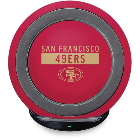 NFL San Francisco 49ers Red Performance Series Fast Charge Wireless Charging Stand Skin