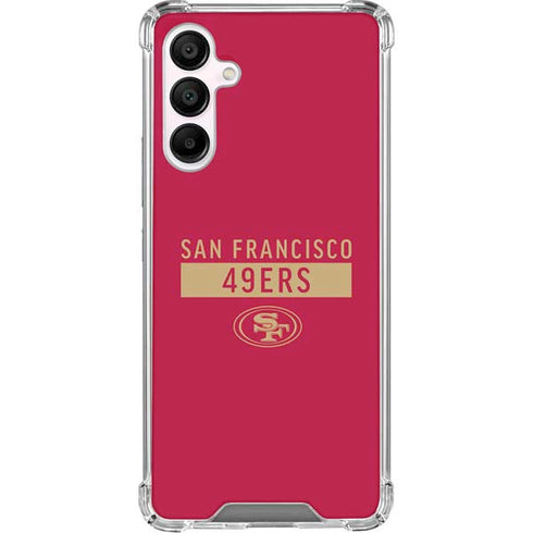 NFL San Francisco 49ers Red Performance Series Galaxy A16 5G Clear Case