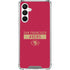 NFL San Francisco 49ers Red Performance Series Galaxy A16 5G Clear Case