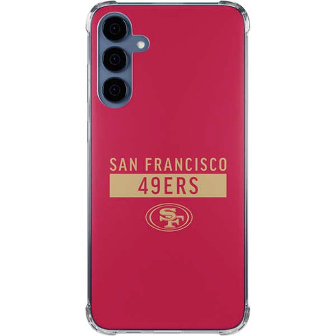 NFL San Francisco 49ers Red Performance Series Galaxy A35 5G Clear Case