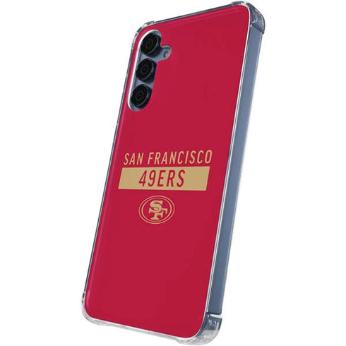 NFL San Francisco 49ers Red Performance Series Galaxy A35 5G Clear Case