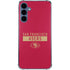 NFL San Francisco 49ers Red Performance Series Galaxy A55 5G Clear Case