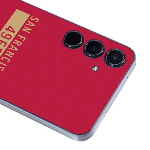 NFL San Francisco 49ers Red Performance Series Galaxy A55 5G Skin
