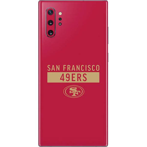 NFL San Francisco 49ers Red Performance Series Galaxy Note 10 Plus Skin