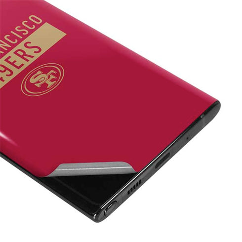 NFL San Francisco 49ers Red Performance Series Galaxy Note 10 Plus Skin