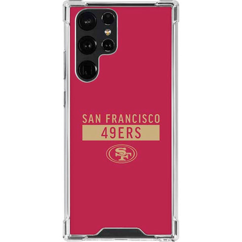 NFL San Francisco 49ers Red Performance Series Galaxy S23 Ultra Clear Case